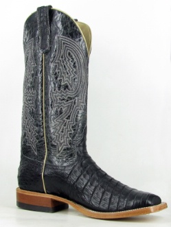 Anderson Beans S1104 for $499.99 Mens Premium Collection  Boot with Black Caiman Belly Foot and a Double Stitch Square Toe