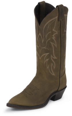Justin 2262 Men's Classic Western Boot with Bay Apache Cowhide Foot and a Narrow Rounded Toe