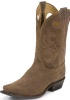 Justin BR611 Men's Bent Rail Western Boot with Madera Gaucho Foot and a Medium Square Toe