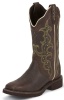 Justin L2904 Ladies Gypsy Western Boot with Copper Kettle Cowhide Foot and a Fashion Round Toe