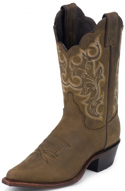 Justin L4933 Ladies Classic Western Western Boot with Bay Apache Foot and a Narrow Round Toe
