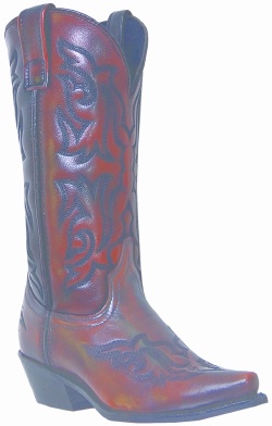 Laredo 6862 for $159.99 Men's Hawk Collection Western Boot with Burnished Gold Cowhide Leather Foot and a Square Snip Toe