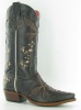 Macie Bean M8019 for $179.99 Ladies Embroidered Collection Western Boot with Black Cracktacular Foot and a Snip Toe