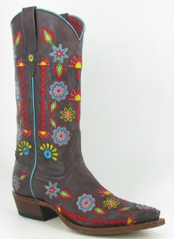 Macie Bean M8042 for $189.99 Ladies Embroidered Collection Western Boot with Jambalaya Jesse Foot and a Snip Toe