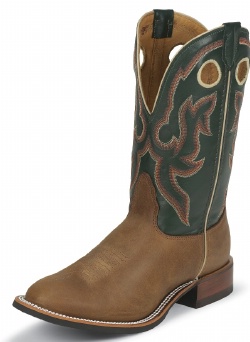 Nocona MD4050 Men's Legacy Fine Line Rancher Boot with Aged Bark Cow Foot and a Wide Round Toe
