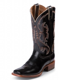 Nocona NL4035 Ladies Ranch Hand Rancher Boot with Black Brasilis Calf Foot and a Wide Square Toe