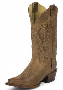 Nocona NL5015 Ladies Fashion Western Boot with Tan Old West Cow Foot and a Narrow Medium Snip Toe