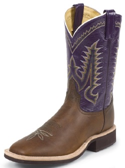 Tony Lama 5085 Men's Cowboy Crepe Collection Stockman Boot with Walnut Tacoma Leather Foot and a Double Stitched Wide Square Toe