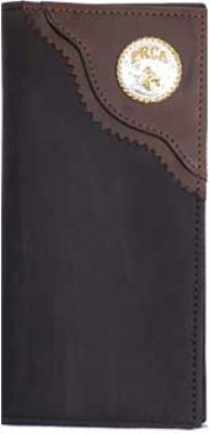 3D Belt Company PRW100 Black Wallet with Smooth Trim with PRCA Concho
