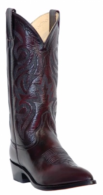 Dan Post DP2112R for $209.99 Men's Milwaukee Collection Western Boot with Black Cherry Mignon Leather Foot and a Medium Round Toe
