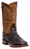 Dan Post DP2806 for $349.99 Men's Denver Collection Stockman Boot with Chocolate Flank Cut Caiman Leather Foot and a Double Stitch Broad Square Toe