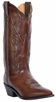 Dan Post DP3211R for $149.99 Ladies Mistie Collection Western Boot with Antique Tan Mignon Leather Foot and a Medium Round Toe