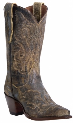 Dan Post DP3247 for $199.99 Ladies El Paso Collection Western Boot with Tan Fancy Stitched Leather Foot and a Square Snip Toe