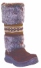 Dingo DI6023 for $69.99 Ladies Britney Collection Fashion Boot with Chocolate Micro Suede Leather Foot and a Casual Round Toe