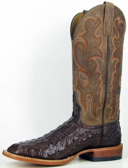 Anderson Beans HP1070 for $209.99 Mens Horsepower Collection Western Boot with Chocolate Nile Croc Print Foot and a Double Stitch Square Toe