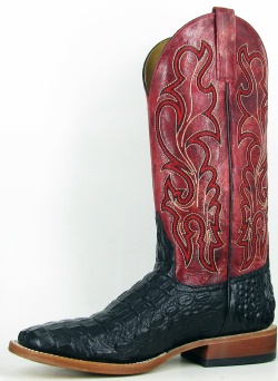 Anderson Beans HP1071 for $209.99 Mens Horsepower Collection Western Boot with Black Nile Croc Print Foot and a Double Stitch Square Toe