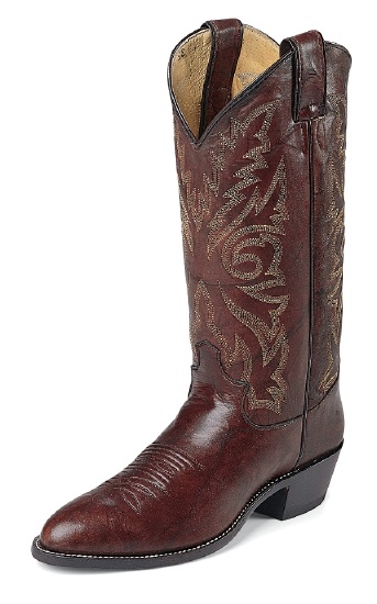 Justin 1564 Men's Classic Western Boot with Dark Brown Marbled Deerlite ...