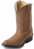 Justin 2253C Childrens Cowboy Boot with Bay Westerner Leather Foot and a Medium Round Toe