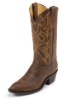 Justin 2704 Men's Classic Western Boot with Tan Distressed Vintage Goat Foot and a Medium Round Toe