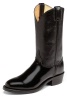 Justin 3040 Men's Classic Western Boot with Black Melo Veal Cowhide Foot and a Low Profile Round Toe