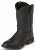 Justin 3133Y Kids Roper Boot with Black Kiddie Leather Foot and a Roper Toe