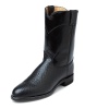 Justin 3187 Men's Classic Roper Boot with Black Bullhide Foot and a Roper Toe