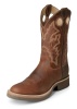 Justin 5035 Men's Tekno Crepe Western Boot with Sunset Renegade Cowhide Foot and a Double Stitched Low Profile Round Toe