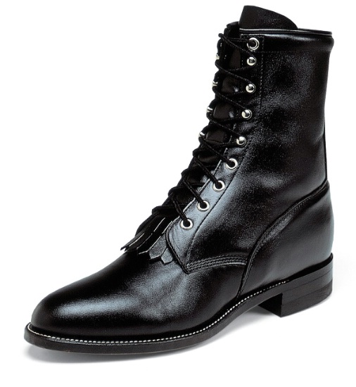 all black lace up boots