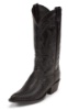 Justin 8105 Men's Exotic Western Boot with Black Lizard Foot and a Narrow Rounded Toe