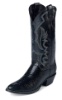Justin 8313 Men's Exotic Western Boot with Black Lizard Foot and a Medium Round Toe