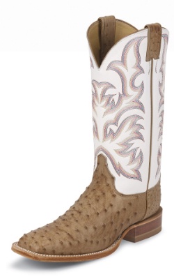 Justin 8572 Men's AQHA Lifestyle Remuda Western Boot with Antique Tan ...