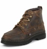 Justin 981 Men's Casual Shoe Boot with Brown Waxy Mocha Cowhide Foot and a Shoe Toe