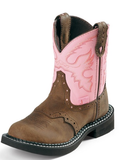 Justin 9901C Childrens Gypsy Boot with Bay Apache Leather Foot with ...