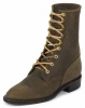 Justin L0555 Ladies Classic Lace-Up Boot with Bay Apache Cowhide Foot and a Roper Toe
