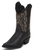 Justin L4923 Ladies Classic Western Boot with Black Chester Cowhide Foot and a Narrow Square Toe