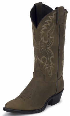 Justin L4932 Ladies Classic Western Boot with Bay Apache Cowhide Foot and a Medium Round Toe