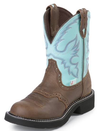 justin turquoise boots