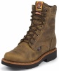 Justin 441 Men's J-Max Collection Work Boot with Rugged Tan Gaucho Leather Foot and a Wide Round Steel Toe