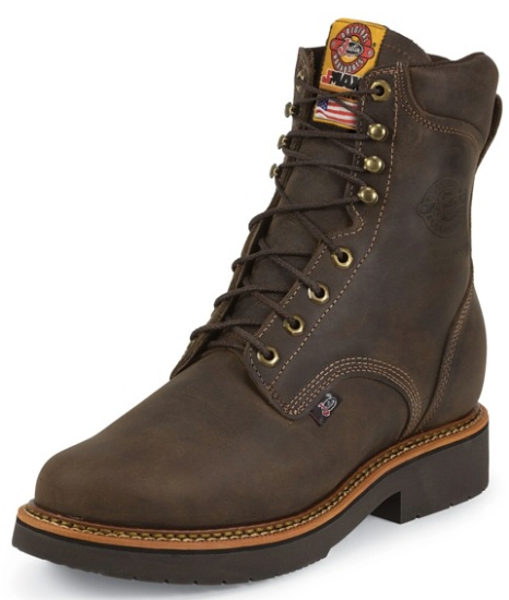 justin leather work boots