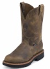 Justin 4440 Men's J-Max Collection Work Boot with Rugged Tan Gaucho Leather Foot and a Wide Round Toe