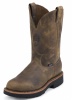 Justin OW4440 Men's J-Max Collection Work Boot with Rugged Tan Gaucho Leather Foot and a Wide Round Toe