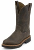 Justin 4443 Men's J-Max Collection Work Boot with Rugged Chocolate Gaucho Leather Foot and a Wide Round Steel Toe