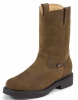 Justin 4466 Men's Double Comfort Collection Work Boot with Bay Apache Leather Foot and a Wide Round Steel EH Rated Toe
