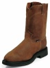 Justin 4764 Men's Double Comfort Collection Work Boot with Bay Apache Leather Foot and a Round Steel EH Rated Toe