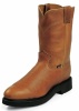Justin 4766 Men's Double Comfort Collection Work Boot with Copper Caprice Leather Foot and a Round Steel EH Rated Toe