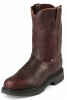 Justin 4798 Men's Double Comfort Collection Work Boot with Briar Pitstop Leather Foot and a Wide Round Toe