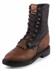 Justin 752 Men's Double Comfort Collection Work Boot with Aged Bark Leather Foot and a Round Toe