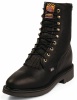 Justin 763 Men's Double Comfort Collection Work Boot with Black Pitstop Leather Foot and a Round Toe