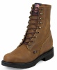 Justin 795 Men's Double Comfort Collection Work Boot with Aged Bark Leather Foot and a Round Steel EH Rated Toe