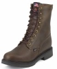 Justin 834 Men's Double Comfort Collection Work Boot with Bay Apache Leather Foot and a Round Steel EH Rated Toe